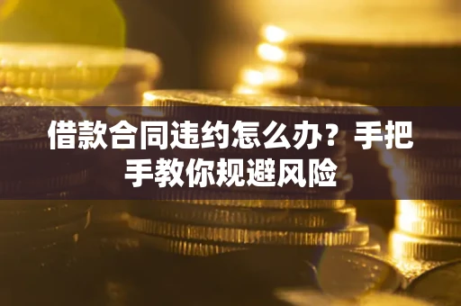 济南借款合同违约怎么办？手把手教你规避风险