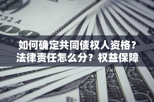 济南如何确定共同债权人资格？法律责任怎么分？权益保障技巧揭秘！