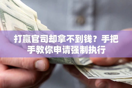 济南打赢官司却拿不到钱？手把手教你申请强制执行