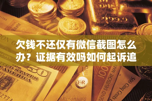 济南欠钱不还仅有微信截图怎么办？证据有效吗如何起诉追回欠款？