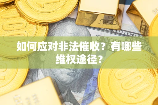 济南如何应对非法催收？有哪些维权途径？