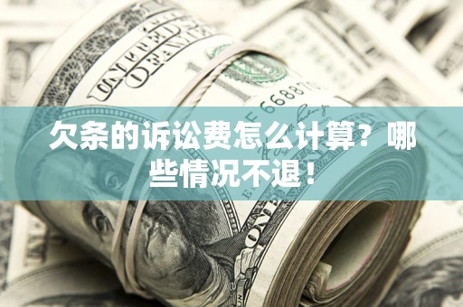 济南欠条的诉讼费怎么计算?哪些情况不退! 济南欠条的诉讼费怎么计算?哪些情况不退!