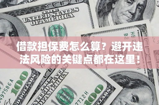 济南借款担保费怎么算？避开违法风险的关键点都在这里！