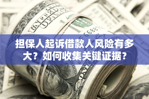 济南担保人起诉借款人风险有多大？如何收集关键证据？