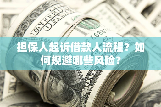 济南担保人起诉借款人流程？如何规避哪些风险？