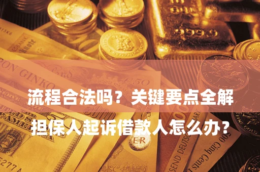 济南

担保人起诉借款人怎么办？流程合法吗？关键要点全解析