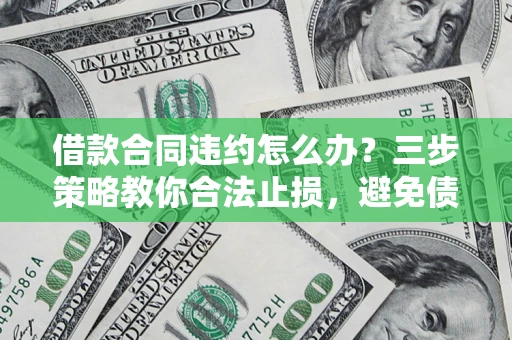 济南借款合同违约怎么办？三步策略教你合法止损，避免债务危机升级