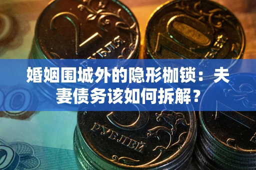 济南婚姻围城外的隐形枷锁：夫妻债务该如何拆解？