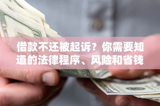 济南借款不还被起诉？你需要知道的法律程序、风险和省钱技巧