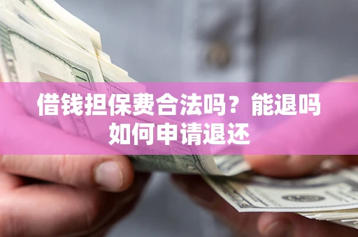 济南借钱担保费合法吗？能退吗如何申请退还