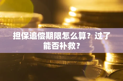 济南担保追偿期限怎么算？过了能否补救？